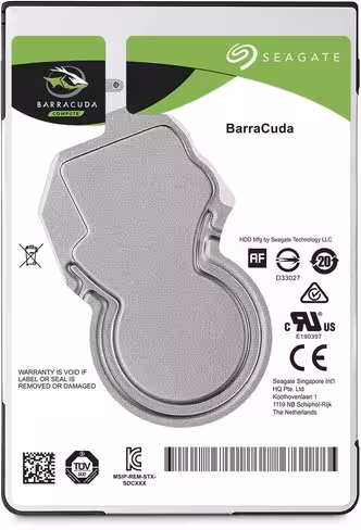 Disque dur interne 2.5'' Seagate BarraCuda - 4 To - SATA 6 Gb/s - 5400 RPM - 128 Mo de mémoire cache