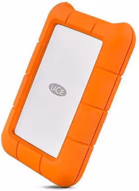 Disque dur externe anti-choc 2,5’’ LaCie Rugged STFR1000800 1 To - USB-C - Stockage tout-terrain - robuste et résistant