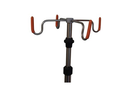 Tige à sérum télescopique 4 crochets